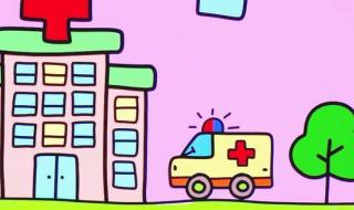 如何画救护车的简笔画 救护车的简笔画